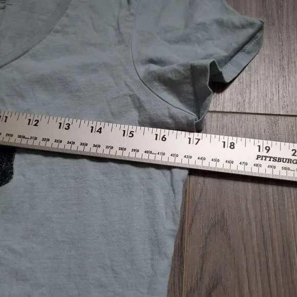 Patagonia Shirt Womens Small Organic Cotton Bear Logo Short Sleeve Scoop Slim - Picture 4 of 6